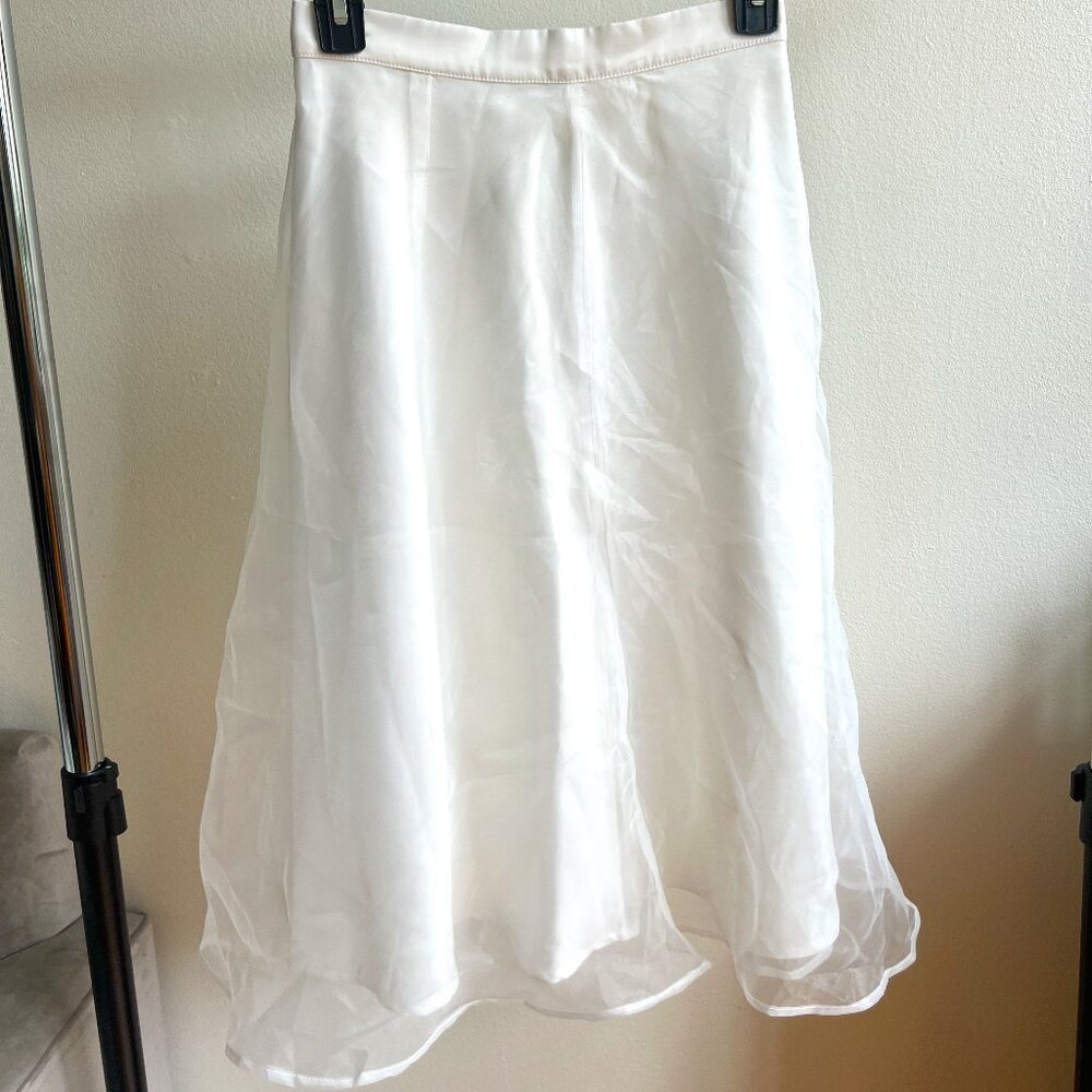 Lulus White Organza Skirt | XS | NEW - tags on